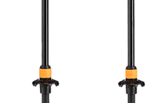 Adjustable trekking poles for hiking and outdoor adventures.